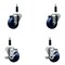 Service Caster 3'' SS Solid Poly Wheel Swivel 7/8'' Expanding Stem Caster Set 2 Brakes, 4PK SCC-SSEX20S314-SPUS-2-TLB-2-78 - alternate 1